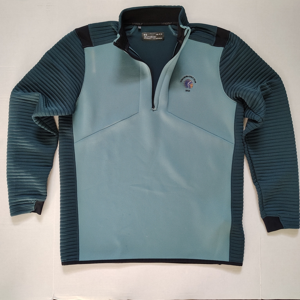 Under Armour Coldgear LOOSE Teal Green Jacket  Men's Large 1/2 Zip Pullover